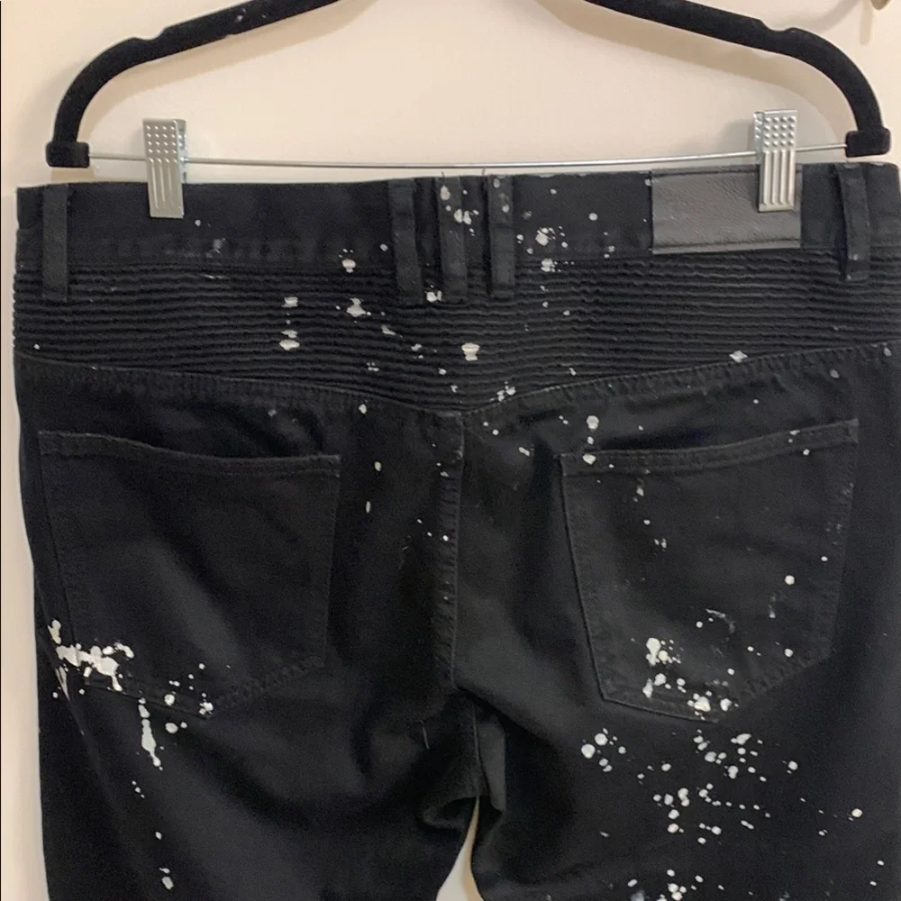 Embellish Black Splatter Men's Pants in Sz 36